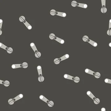 Seamless pattern apparel zipper puller cartoon vector Stock Illustration
