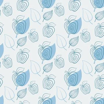 Seamless pattern with apple Seamless pattern with apple.Apple,white,leaf.V... Foto stock