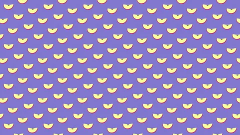 Seamless pattern apple slice geometric patterns video motion background Stock Footage 336163002