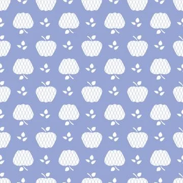 Seamless pattern with apples. Fruit background. 스톡 일러스트