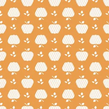 Seamless pattern with apples. Fruit background. 스톡 일러스트