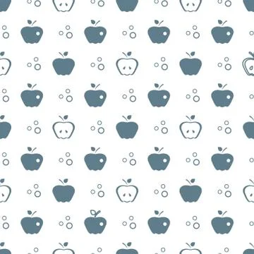 Seamless pattern with apples. Fruit background. 스톡 일러스트