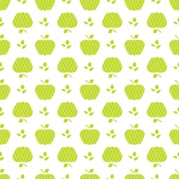 Seamless pattern with apples. Fruit background. イラスト素材