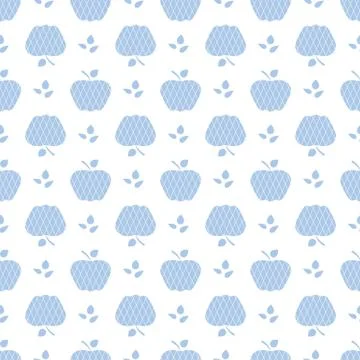 Seamless pattern with apples. Fruit background. 스톡 일러스트