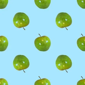 Seamless pattern a apples Stock Illustration