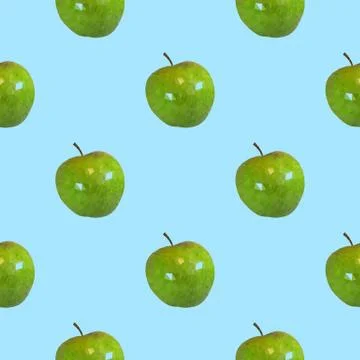 Seamless pattern a apples Stock Illustration