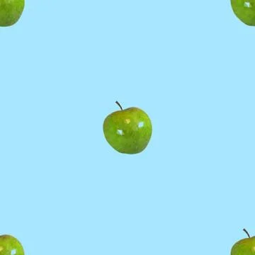 Seamless pattern a apples Stock Illustration