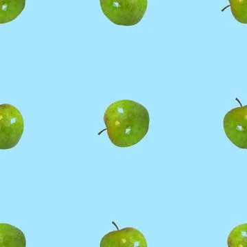 Seamless pattern a apples Stock Illustration