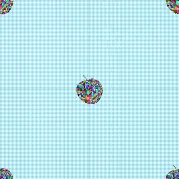 Seamless pattern a apples Stock Illustration