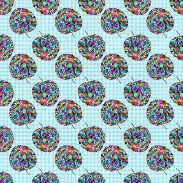 Seamless pattern a apples Stock Illustration