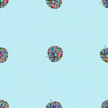 Seamless pattern a apples Stock Illustration