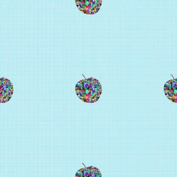 Seamless pattern a apples Stock Illustration