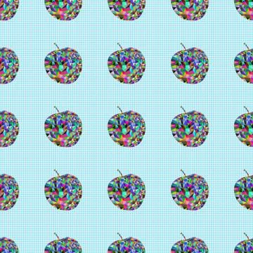 Seamless pattern a apples Stock Illustration