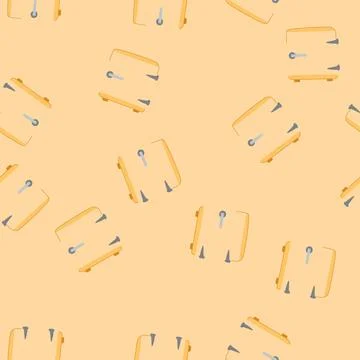 Seamless pattern appliance fridge cartoon vector Stock Illustration