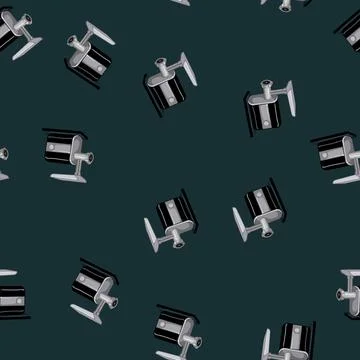 Seamless pattern appliance meat grinder cartoon vector Stock Illustration