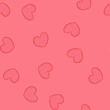 Seamless pattern applique fabric patches cartoon vector 스톡 일러스트