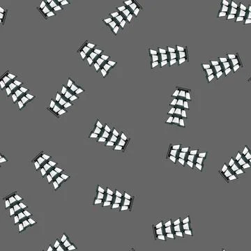 Seamless pattern aquaponics indoor vertical garden cartoon vector Stock Illustration