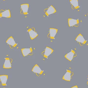 Seamless pattern arab arabic tea pot cartoon vector Illustrazione stock