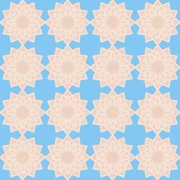 Seamless pattern, arabesque arabic perforated embossed decorative background  Stock Illustration