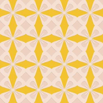 Seamless pattern in arabic beige yellow orange background for design, vector  Illustrazione stock