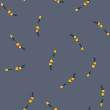 Seamless pattern arborist tree trimmer cartoon vector Stock Illustration