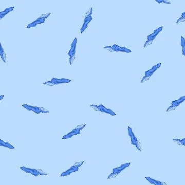 Seamless pattern arctic iceberg cartoon vector Stock Illustration
