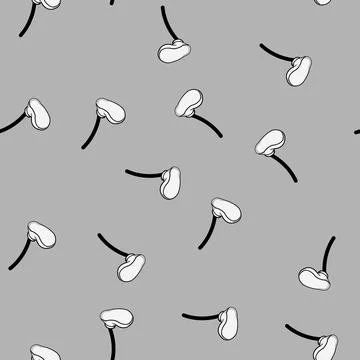 Seamless pattern arm cartoon leg cartoon vector Stock Illustration