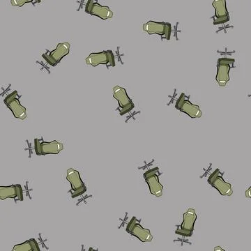 Seamless pattern arm game chair cartoon vector Stock Illustration