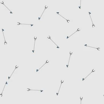 Seamless pattern arm grabber tool cartoon vector Stock Illustration