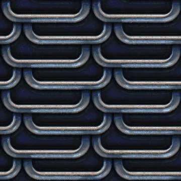 Seamless  pattern  of armour scale Stock Illustration