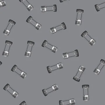 Seamless pattern aroma capsule coffee maker cartoon vector Stock Illustration