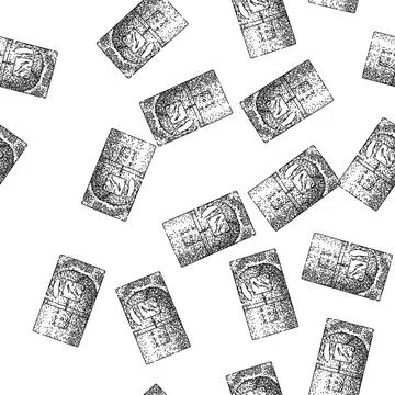 Seamless pattern aroma perfum bottle male sketch hand drawn Stock Illustration