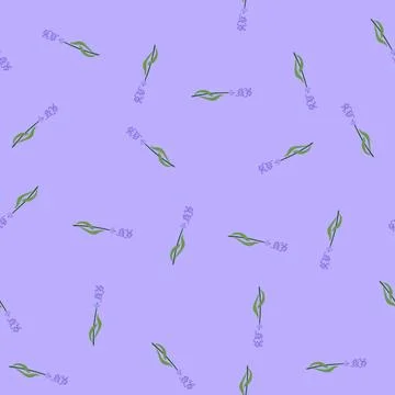 Seamless pattern aromatherapy lavender cartoon vector Stock Illustration
