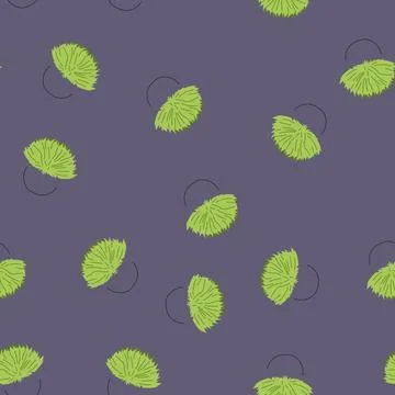 Seamless pattern arrangement artificial plant cartoon vector Illustrazione stock