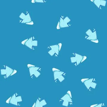 Seamless pattern arrow ice game button cartoon vector Stock Illustration