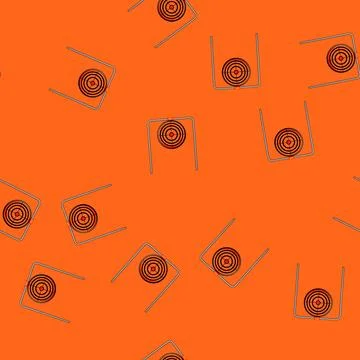Seamless pattern arrow shooting target cartoon vector Stock Illustration