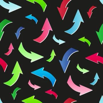 Seamless pattern with arrows Stock Illustration