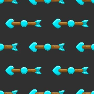 Seamless pattern with arrows Illustrazione stock