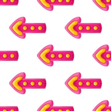 Seamless pattern with arrows Stock Illustration