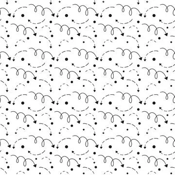 Seamless pattern with arrows Stock Illustration