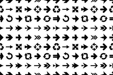 Seamless pattern with Arrows Illustrazione stock