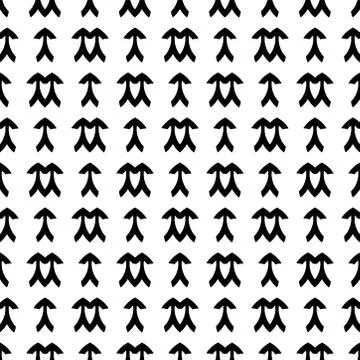 Seamless pattern with arrows. simple geometrical illustration. Stock Illustration