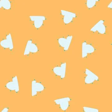 Seamless pattern art boho cloud cartoon vector イラスト素材