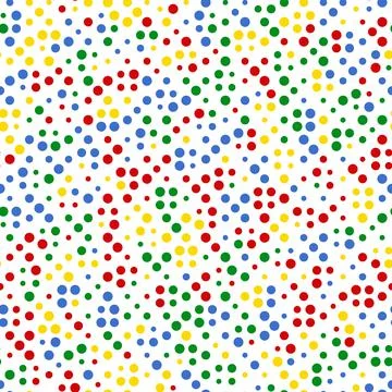 Seamless pattern art with dots random colored grid vector illustration Stock Illustration