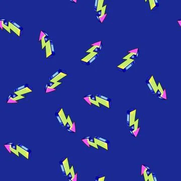 Seamless pattern art graffiti arrow cartoon vector Illustrazione stock