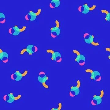 Seamless pattern art risograph effect cartoon vector イラスト素材