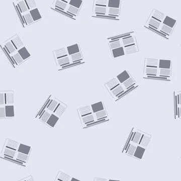 Seamless pattern article financial newspaper cartoon vector Stock Illustration