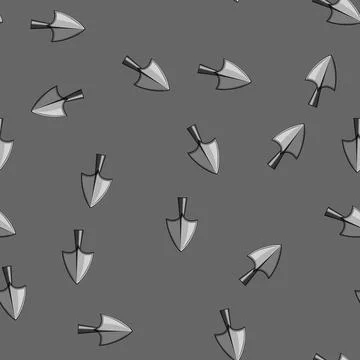 Seamless pattern artifact arrowhead cartoon vector Stock Illustration