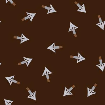 Seamless pattern artifact arrowhead cartoon vector Stock Illustration