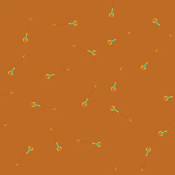 Seamless pattern artifact trident magic cartoon vector 스톡 일러스트